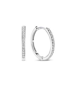 Ti Sento hopeakorvarengas zirkonia 18mm 7959ZI