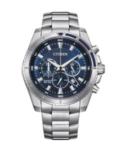 Citizen AQ Chronograph AN8201-57L -sininen edestä