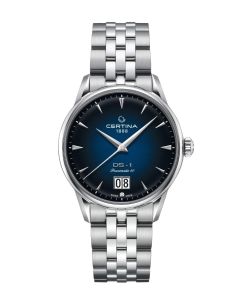 Certina DS-1 Big Date Powermatic 80 ⌀41mm sininen edestä