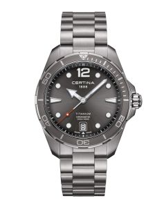 Certina DS Action ⌀43mm harmaa edestä