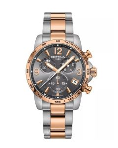 Certina DS Podium Chronograph ⌀41mm harmaa edestä