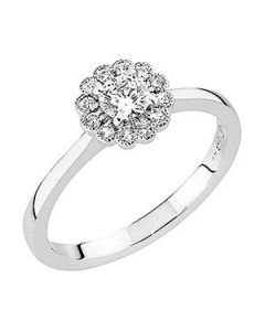 Sandberg Kukkaniitty VK Timanttisormus M-882W