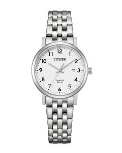 Citizen Quartz EU6090-54A 28mm valkoinen edestä
