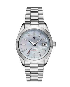 Gant Eastham Mid G163004 edestä - teräs-helmiäinen