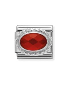 Nomination Silvershine punainen kivi 330604/005