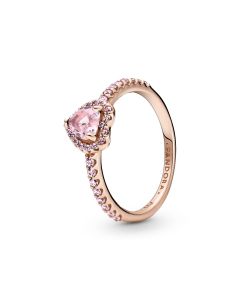 Pandora Sormus Pink Rose Gold Heart 
