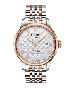 Tissot Le Locle Powermatic 80 39,3mm hopea edestä