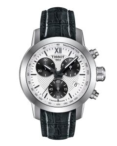 Tissot PRC 200 Chronograph 35mm valkoinen edestä