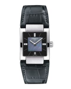 Tissot T02 31,6mm musta helmiäinen edestä