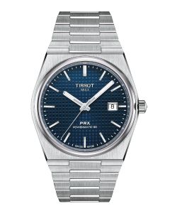 Tissot PRX Powermatic 80 40mm sininen edestä