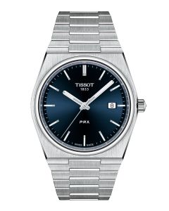 Tissot PRX 40mm T1374101104100 sininen edestä