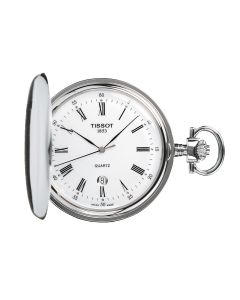 Tissot Savonnette 48,5mm valkoinen edestä