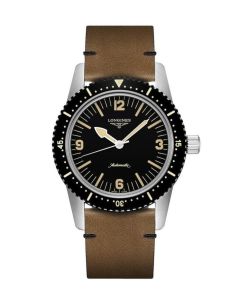 Longines Skin Diver 42mm -musta edestä