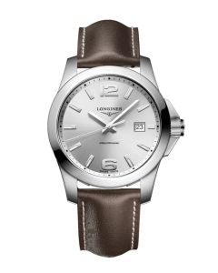 Longines Conquest 41mm hopea edestä