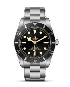 Tudor Black Bay 54, musta 37mm - edestä
