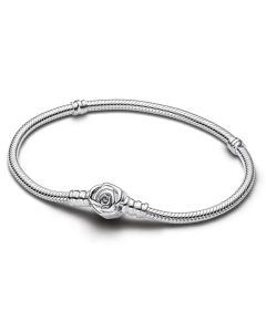 Pandora Moments Käärmeketjurannekoru ja ruusulukko 593211C00