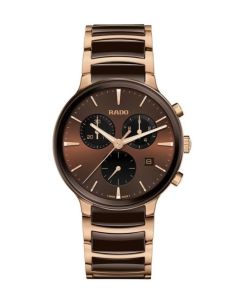 Rado Centrix Chronograph -ruskea edestä