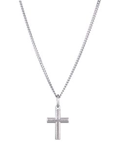 Lumoava hopeinen risti 42/45cm SA505100