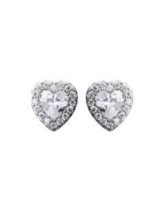 Sorea hopea korvakorut sydän ST541906000