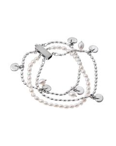 Vanamo 3-osainen rannekoru valkoinen helmi