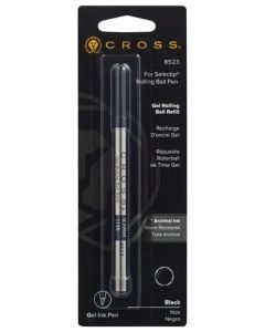 Selectip® -rollerkynän mustesäiliö – Musta – Medium -pakkaus