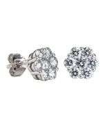 Kohinoor Dahlia timanttikorvakorut 18K valkokultaa 944-232V-80B4