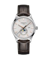 Certina DS-8 Moon Phase ⌀41mm hopea kellotaulu edestä