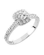 Sandberg Toivomuslähde Timanttisormus V-730W