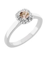 Sandberg Toivomuslähde Timanttisormus Morganiitti V-713W-MORG.PEACH