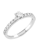 Sandberg Aurinkotuuli Timanttisormus V-450BW