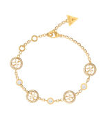 GUESS Life in 4G kultainen rannekoru JUBB02145JWYGS