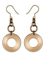 Kosmos pronssi korvakorut 